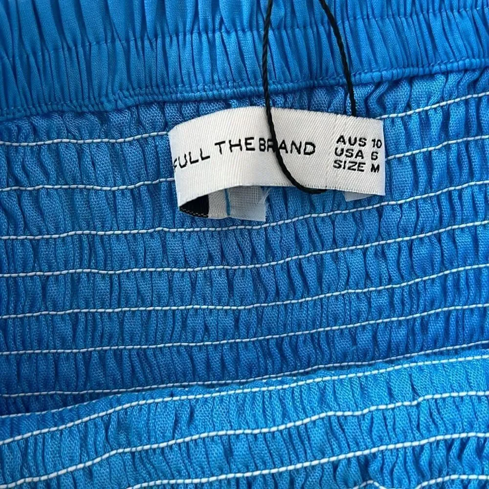 NWT Faithful the Brand Esti Skirt in Turquoise Size M